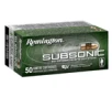 Remington Ammunition 21135 Subsonic Rimfire 22LR 40gr Plated Hollow Point 50 Per Box