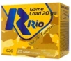 Rio Ammunition Game Load Heavy Field 20 Gauge 2 75  1 oz 6 Shot - RC206