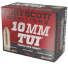 Fort Scott Munitions Tumble Upon Impact  TUI   10mm Auto  125gr 20 Per Box - 10MM124SCV
