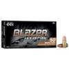 CCI 5203 Blazer Brass Handgun 9mm Luger 147gr Full Metal Jacket 50 Per Box