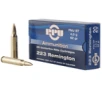 PPU Standard Rifle 223 Rem 62 gr Full Metal Jacket Boat-Tail  FMJBT  - PP223F2