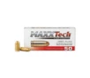 MaxxTech Brass Pistol 380 ACP - 95 Grain Full Metal Jacket - 50 Rounds Per Box  20 Boxes Per Case - PTGB380B