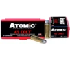 Atomic Ammunition 00434 Cowboy Action Precision Craft 45 Colt 200 gr Lead Round Nose Flat Point 50 Per Box  10 Case