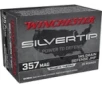 Winchester Ammo Silvertip 357 Mag 145 gr Silvertip Jacket Hollow Point - W357ST