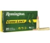 Remington Ammunition 29077 Core-Lokt 250 Savage 100gr Pointed Soft Point Core Lokt 20 Per Box