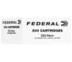 Federal 223Rem 55gr Full Metal Jacket 500 Per Box FC223F500