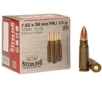 Sterling Steel Case Select Rifle Cartridges  123gr Full Metal Jacket 20 Per Box 7 62x39mm - 8698779967284