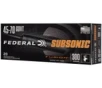 Federal F4570FS1SUB Subsonic 45-70 Gov 300gr Fusion Soft Point 20 Per Box