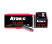 Atomic Ammunition 00444 Pistol Precision Craft 45 Colt 250gr Bonded Match Hollow Point 50 Per Box