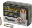 SIG Sauer Elite 40 S W Luger V-Crown JHP 180 Grain Ammo Handgun Ammo     20 Rounds