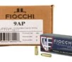 Fiocchi 9AP 9mm 115 Grain FMJ Handgun Ammo     1000 Rounds