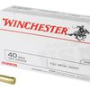 Winchester Ammunition USA 40 S W 165 Grain Full Metal Jacket Handgun Ammo     50 Rounds