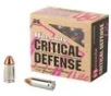 Hornady Critical Defense Lite 9MM 100 Grain Flex Tip JHP Handgun Ammo     25 Rounds