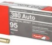 Aguila Ammunition Pistol 380ACP 95 Grain Full Metal Jacket Handgun Ammo     50 Rounds