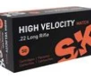 SK 420137 High Velocity 22 LR 40 gr High Velocity Match Rimfire Ammo     50 Rounds