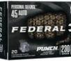 Federal PD45P1 Punch  45acp 230gr JHP Handgun Ammo     20 Rounds