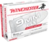 1000 Rounds Winchester 9mm 115 Grain FMJ in Five 200 round Value Packs - Made in USA 