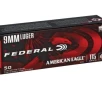 9MM Federal American Eagle 9MM 115GR FMJ      15 FLAT RATE SHIPPING