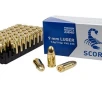 Scorpio 9mm Luger  9  19 Parabellum  115gr     50 Rounds- 12 Shipping