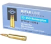 PPU  Prvi Partizan   22-250 55gr     20 Rounds- 12 Shipping