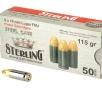 Sterling 9mm Luger  9  19 Parabellum  115gr     50 Rounds- 12 Shipping