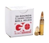 Global Ordnance 5 56x45mm NATO 55gr     20 Rounds- 12 Shipping