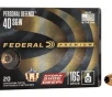 Federal  40 S W 165gr     20 Rounds- 12 Shipping