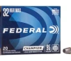 Federal  32 H R Mag 95gr     20 Rounds- 12 Shipping