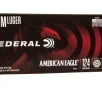 Federal 9mm Luger  9  19 Parabellum  124gr     50 Rounds- 12 Shipping
