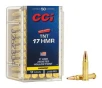 CCI  17 HMR  Hornady Magnum Rimfire  17gr     50 Rounds- 12 Shipping