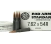 7 62x54R Century 7 62x54R 148gr     20 Rounds- 12 Shipping