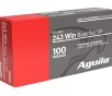 Aguila  243 Win 100gr     20 Rounds- 12 Shipping