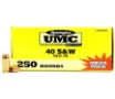 Remington Ammunition L40SW3A UMC 40 S W 180 gr Full Metal Jacket  FMJ 