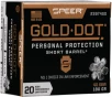 Speer 23974GD Gold Dot Personal Protection Short Barrel Hollow Point 180 Grain  40 S W 950 fps