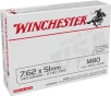 Winchester WM80 M80 M80 Full Metal Jacket Lead Core 149 Grain  308 Win   7 62x51mm 2790 fps