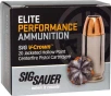 Sig Sauer E45AP020 Elite Performance V Crown Jacketed Hollow Point 185 Grain  45 ACP Auto 995 fps