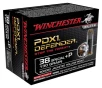 Winchester S38PDB PDX1 Defender  P Bonded Jacket Hollow Point 130 Grain  38 Special 950 fps