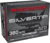 Winchester W380ST Silvertip Defense Silvertip Jacket Hollow Point 85 Grain  380 ACP Auto 1000 fps