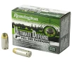 Remington 28939 Ultimate Defense Brass Jacket Hollow Point 180 Grain  40 S W 1015 fps