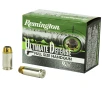 Remington 28957 Ultimate Defense Brass Jacket Hollow Point 165 Grain  40 S W 1150 fps