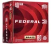 Federal  40 S W C40180A400 Champion Training Full Metal Jacket FMJ 180 Grain