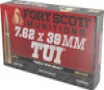 Fort Scott Munitions 7 62X39117SCV Tumble Upon Impact  TUI  Solid Copper Spun 117 Grain 7 62x39mm 2422 fps