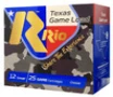 Rio Ammunition 12 Gauge TGHV368 Texas Game Load High Velocity 2 75  1-1 4oz 8 Shot