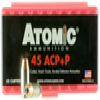 Atomic 412 Precision Craft Bonded Match Hollow Point 185 Grain  45 ACP Auto 1225 fps