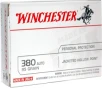 Winchester USA380JHP USA Jacketed Hollow Point 95 Grain  380 ACP Auto 955 fps