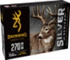Browning B192602701 Silver Plated Soft Point 150 Grain  270 Winchester 2850 fps