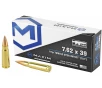 Maxim Defense Industries SBA Short Barrel Ammunition 7 62X39 117 Grain Solid Copper Bullet TUI  Tumble Upon Impact  Design 20 Round Box MXM-49003