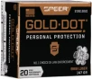 Speer Gold Dot Personal Protection Pistol Ammo 9mm 147 gr  HP 20 rd  985 FPS