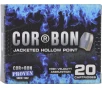 CORBON 38 SPECIAL 125GR JHP-20RD 25BX CS 950 FPS