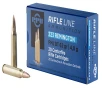 PPU PP223F2 Standard Rifle 223 Rem 62 gr Full Metal Jacket Boat-Tail  FMJBT  20 Per Box  50 Cs 3042 FPS